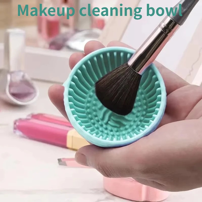 Beauty Makeup Brushes - Yumuşak Silikon Makyaj Fırçası Temizleme Kabı