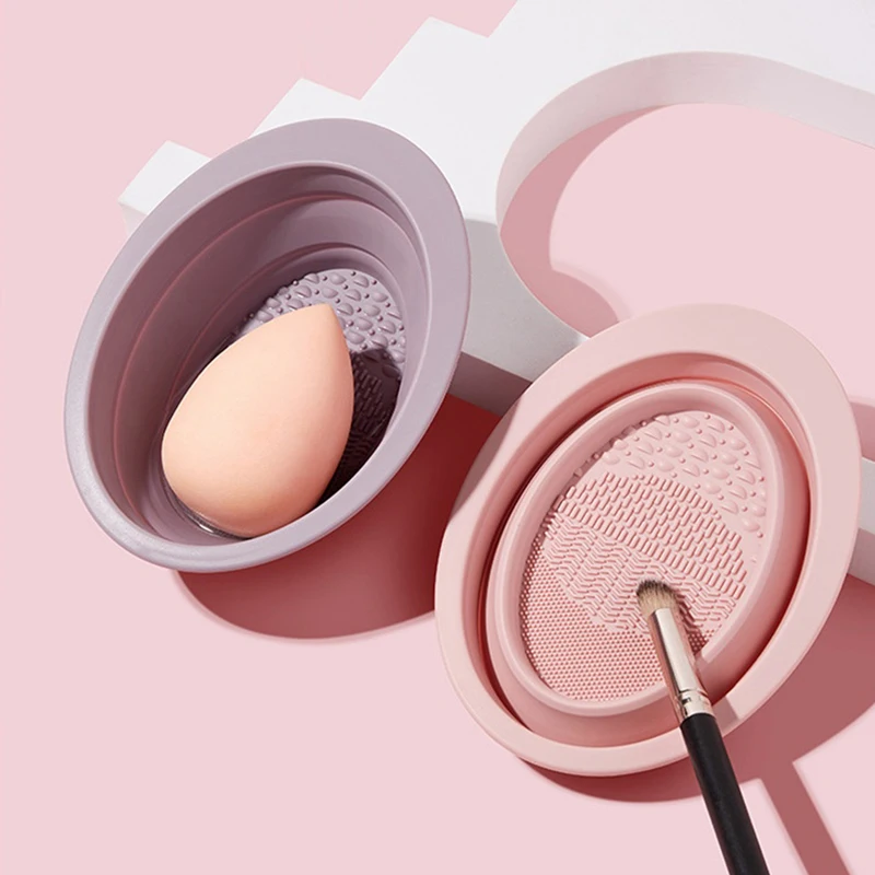 Beauty Makeup Brushes - Silikon Makyaj Fırçası Temizleme Kasesi Güzellik