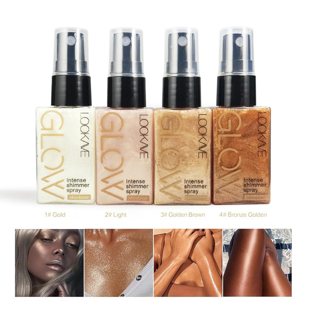 Body Shimmer Lotion - Yeni Pırıltılı Yağ Spreyi Su Geçirmez