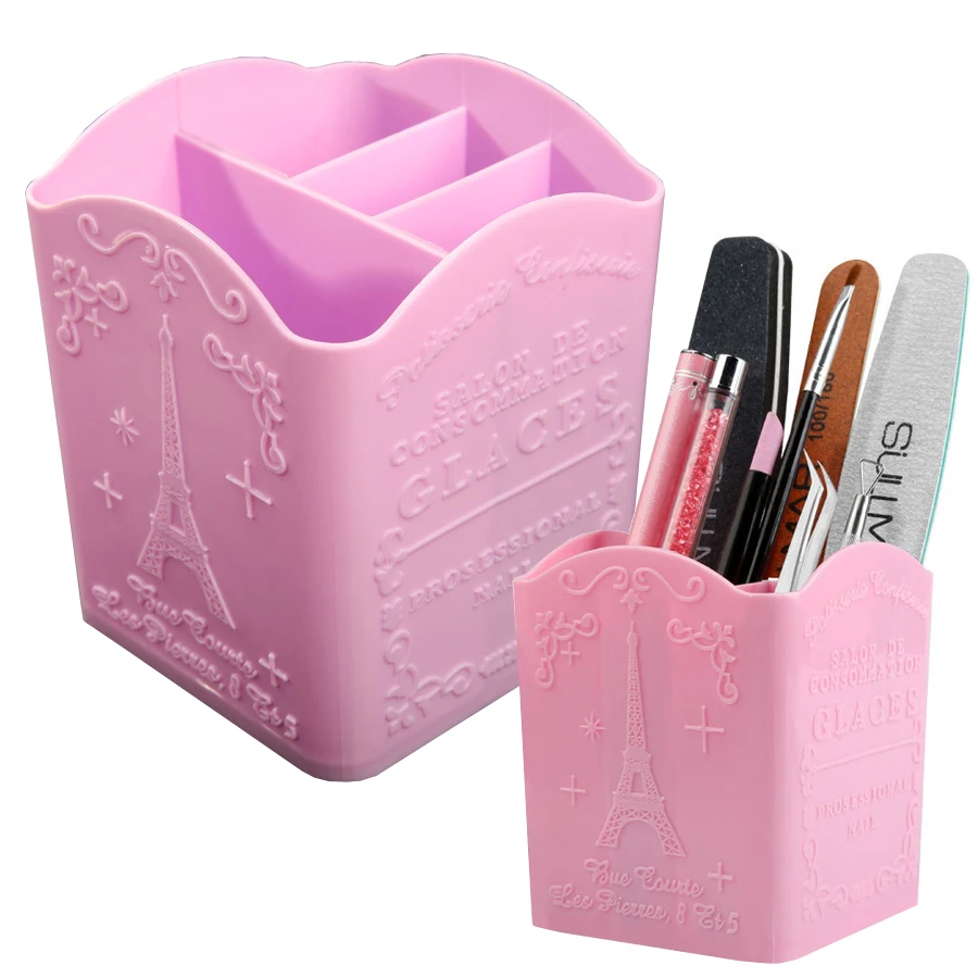 Beauty Makeup Products - 4 Bölmeli Tırnak Sanatı Fırça Tutucu,