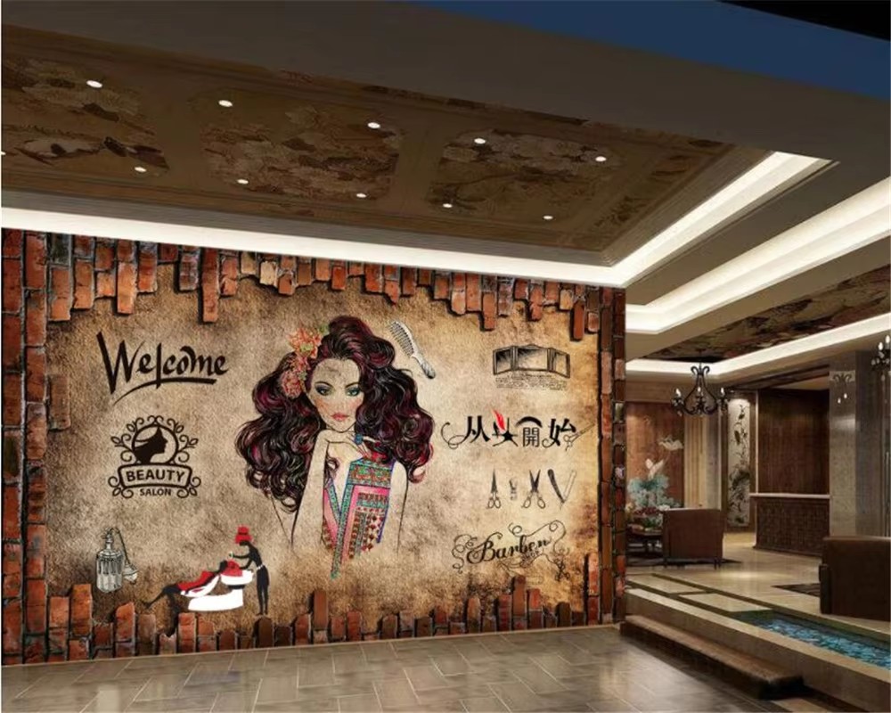 Özel Duvar Kağıdı Resmi Nostal - Beauty Makeup Wallpaper incelemesi ve fiyatı