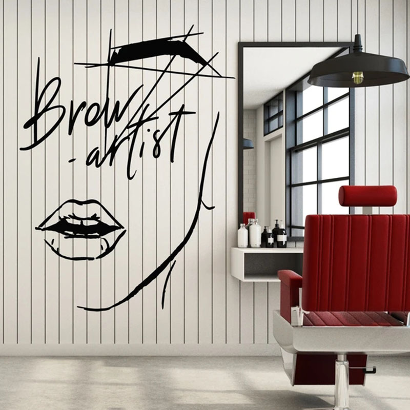 Soyut kız yüz duvar çıkartması - Beauty Makeup Wallpaper incelemesi ve fiyatı