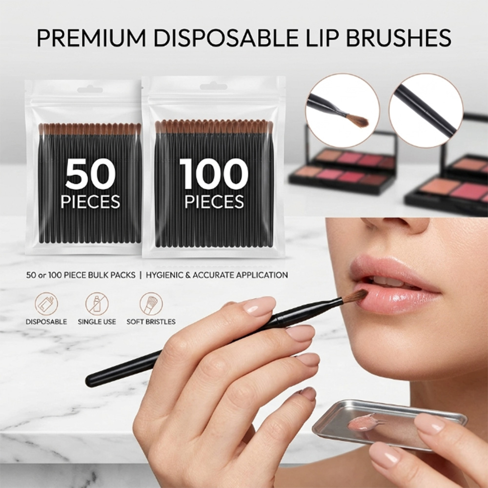 50/100 adet Tek Kullanımlık Du - Beauty Makeup Brushes incelemesi ve fiyatı