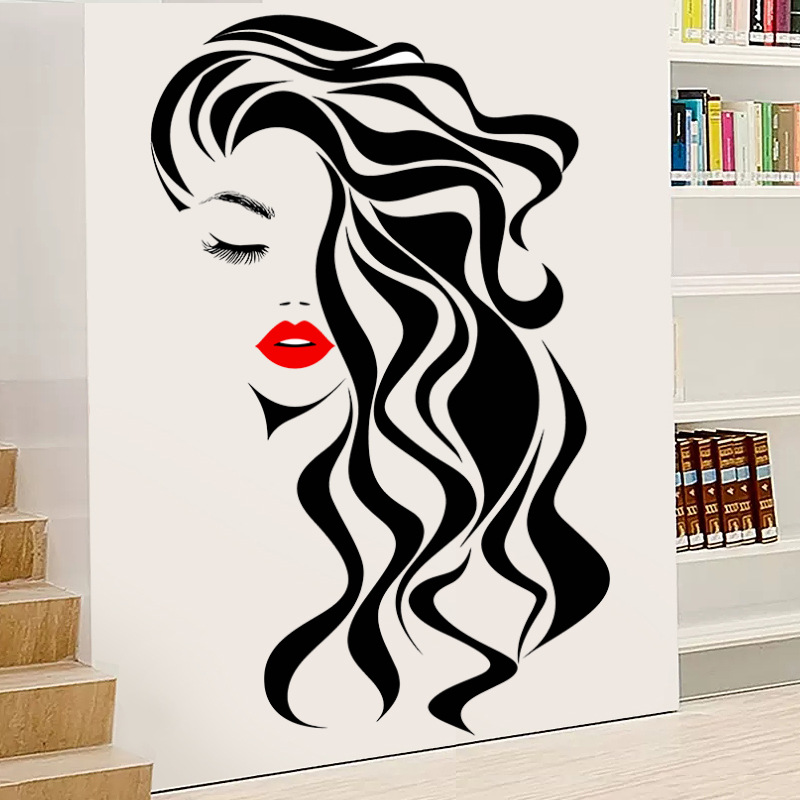 Moda Kadın Yüz Duvar Sticker G - Beauty Makeup Wallpaper incelemesi ve fiyatı