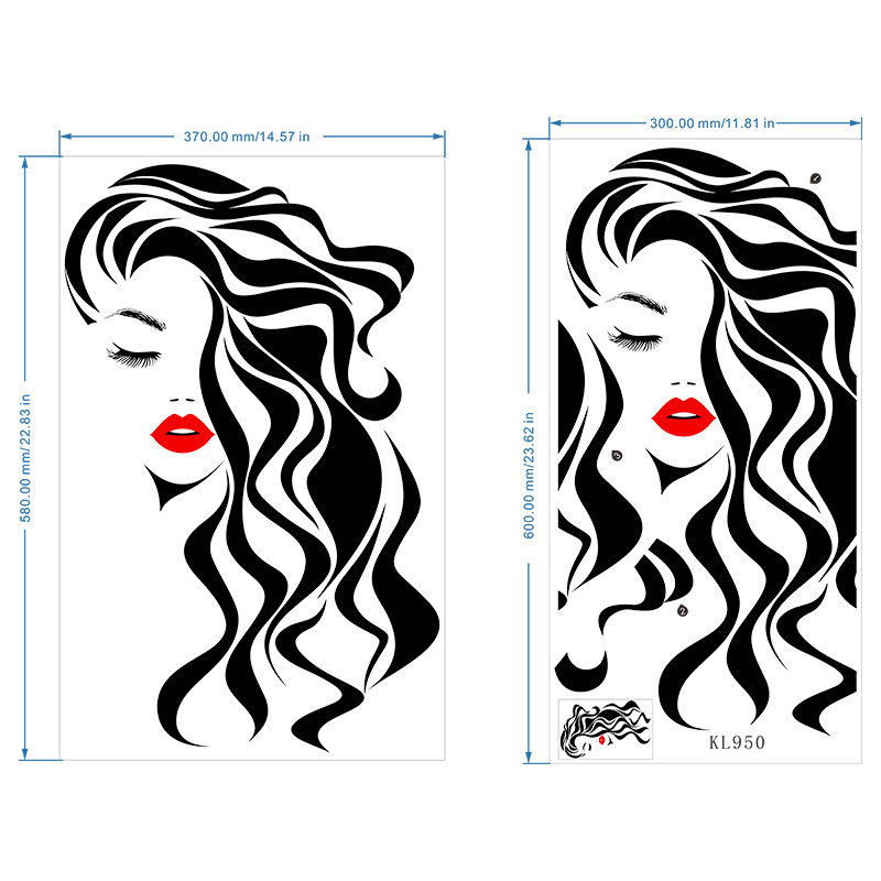 Moda Kadın Yüz Duvar Sticker G - Beauty Makeup Wallpaper incelemesi ve fiyatı